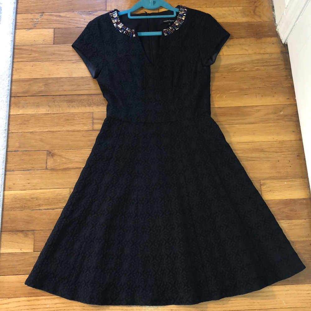 Nanette Lepore black a-line dress